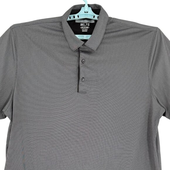Greg Norman Men's Short Sleeve ML75 Play Dry Dark Grey Polo Shirt Size XXL - Picture 3 of 8